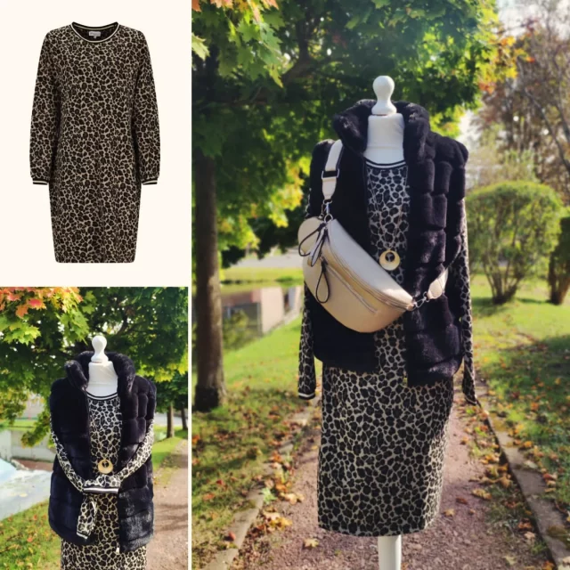 Mit diesem Strickkleid (79,95€) im Leo-Look und der kuscheligen Fellweste (59,95€) seit ihr für's Büro oder ein entspanntes Abendessen perfekt gekleidet. 🍂
Modische lange Ketten (19,95€) in verschiedenen Varianten gibt es natürlich auch im Laden.  Habt alle einen guten Start in die neue Woche. 🤗🍁
.
.
.
.
#leopardprint #strickkleid #outfitoftheday #styleover40 #styleinspo #schleiz #badlobenstein #neustadtorla #pößneck #wurzbach #hirschbergsaale #gefell #tanna #zeulenroda #remptendorf #ziegenrück #hohenwarte #greiz #pausa #mühltroff #zeulenroda #triptis #auma #saalfeld #oppurg