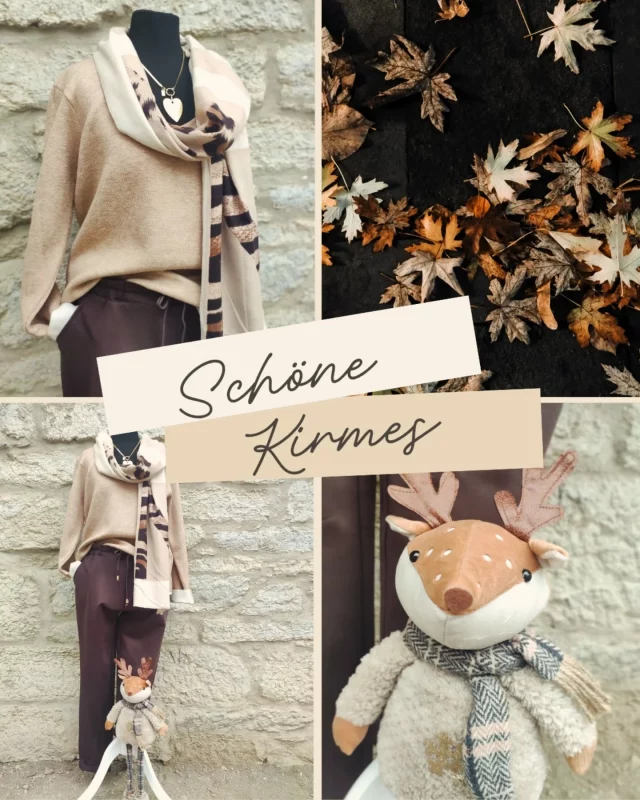 Mit dieser herbstlichen 🍂 Outfit-Inspiration wünschen wir allen ❤️ Oettersdorfern & Läwitzern eine wunderschöne Kirmes 🥂.  👉🏼 Hose 69,95
👉🏼 Pullover im Sale für 44,95
👉🏼 Tuch 19,95
👉🏼 Kette 21,95  #outfitoftheday #outfiinspiration #november #kirmeswochenende #oettersdorf #schleiz #badlobenstein #läwitz #zeulenroda #pausa #neustadtorla #pößneck #saalburg #jena #oppurg #mühltroff #weida #gera #greiz #gefell #tanna #hermsdorf #hohenwarte #joggpants #heimatshoppen #shoplocal #stadtroda #rudolstadt