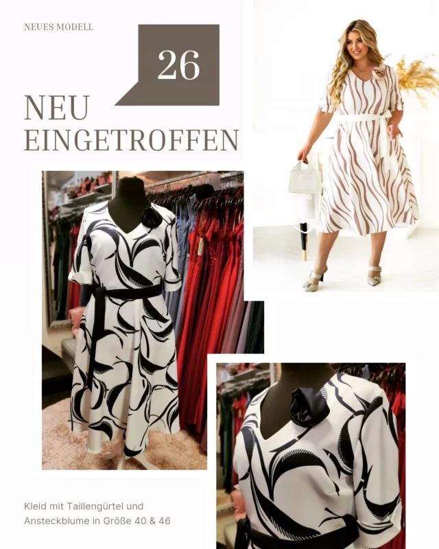 New • New • New

👉🏼 Schwingendes Kleid mit Taillengürtel und Ansteckblume in Creme / Marineblau
👉🏼 Größen: 40 & 46 
👉🏼 Andere Farben und Größen gibt's natürlich auch im Geschäft ☺️

#kleid #sommerkleid #thüringen #einzelhandel #instafashion