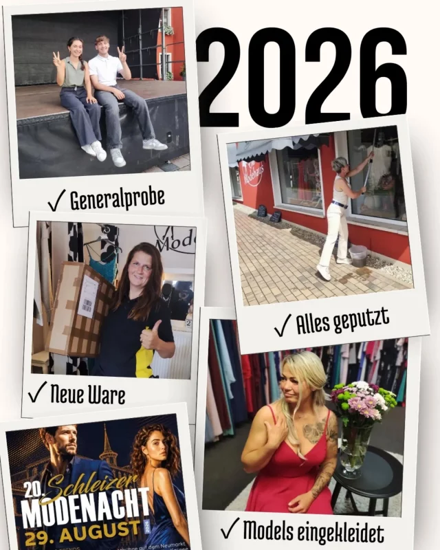 Wir sind bereit für morgen und freuen uns auf euch.
🤗😘🥂💃🏼😊

#schleizermodenacht #schleiz #pößneck #zeulenroda #neustadtorla